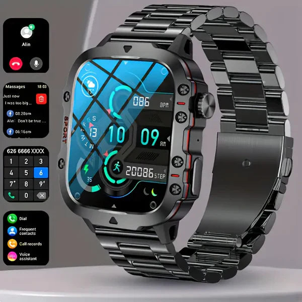 🛒 SteelWatch Pro™ – Montre Connectée Robuste & Élégante