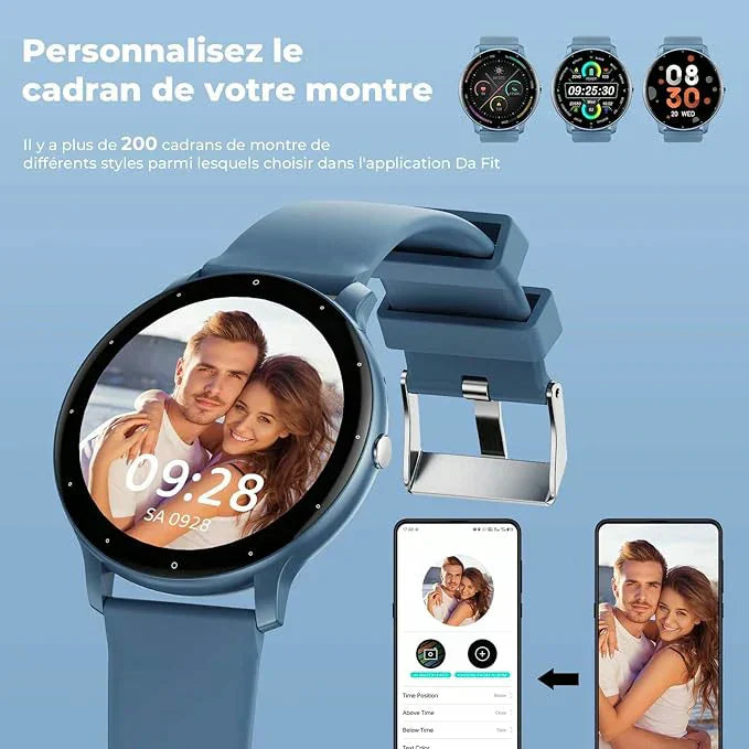 Montre intelligente ZL02C Pro élégante et avec haute performance de suivi de la santé pour homme et femme -CIV
