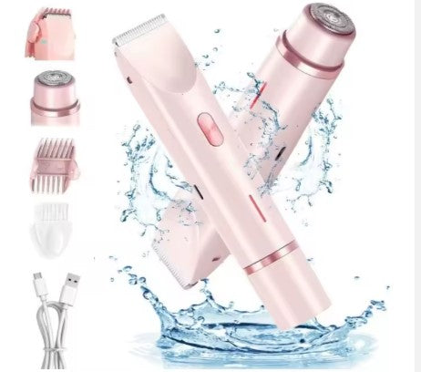 Mini Rasoir de Précision IPX7™ – Rasoir électrique à double tête, étanche, à cheveux rechargeable pour le corps, le visage, utilisation humide et sèche