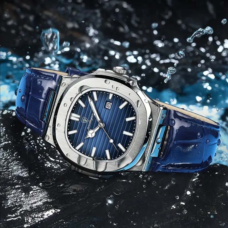 ⌚ PrestigeSquare™ – Montre Carrée de Luxe pour Homme