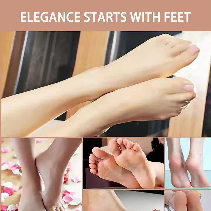 ⚠️ Talons fendillés, pieds secs ? Une solution express existe enfin ! ⚠️ SilkyFeet Pro™ – Soin Express Pour Talons Abîmés
