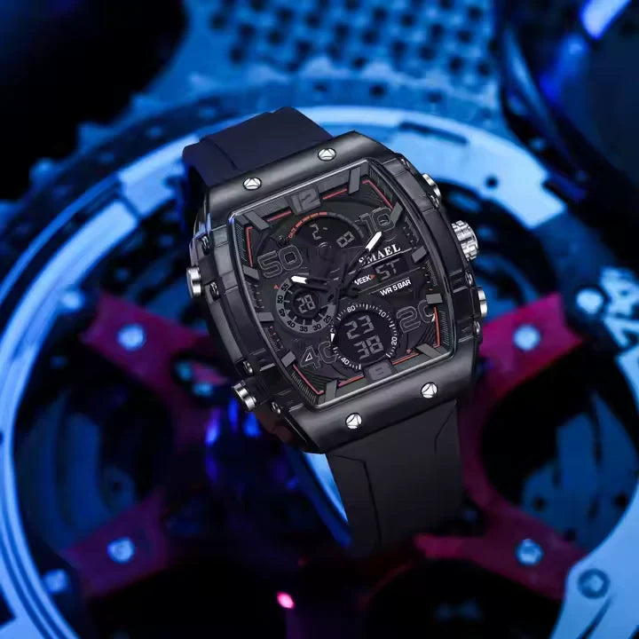 🕒 TitanForce Watch™ – Montre Digitale Sport Résistante Pour Hommes Audacieux