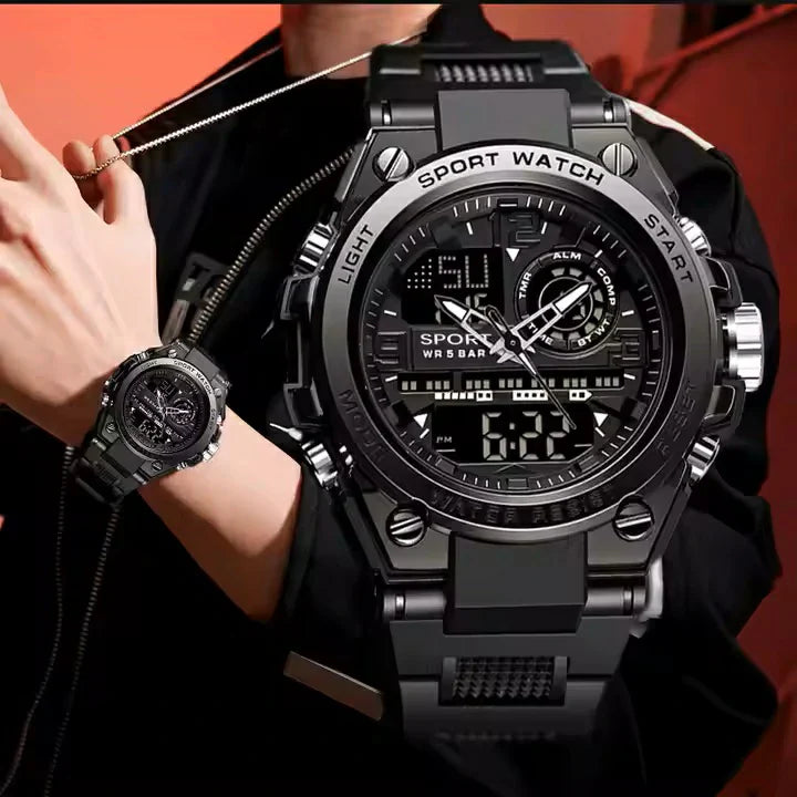 La Montre Étanche à Double Affichage – Élégance & Puissance Réunies
