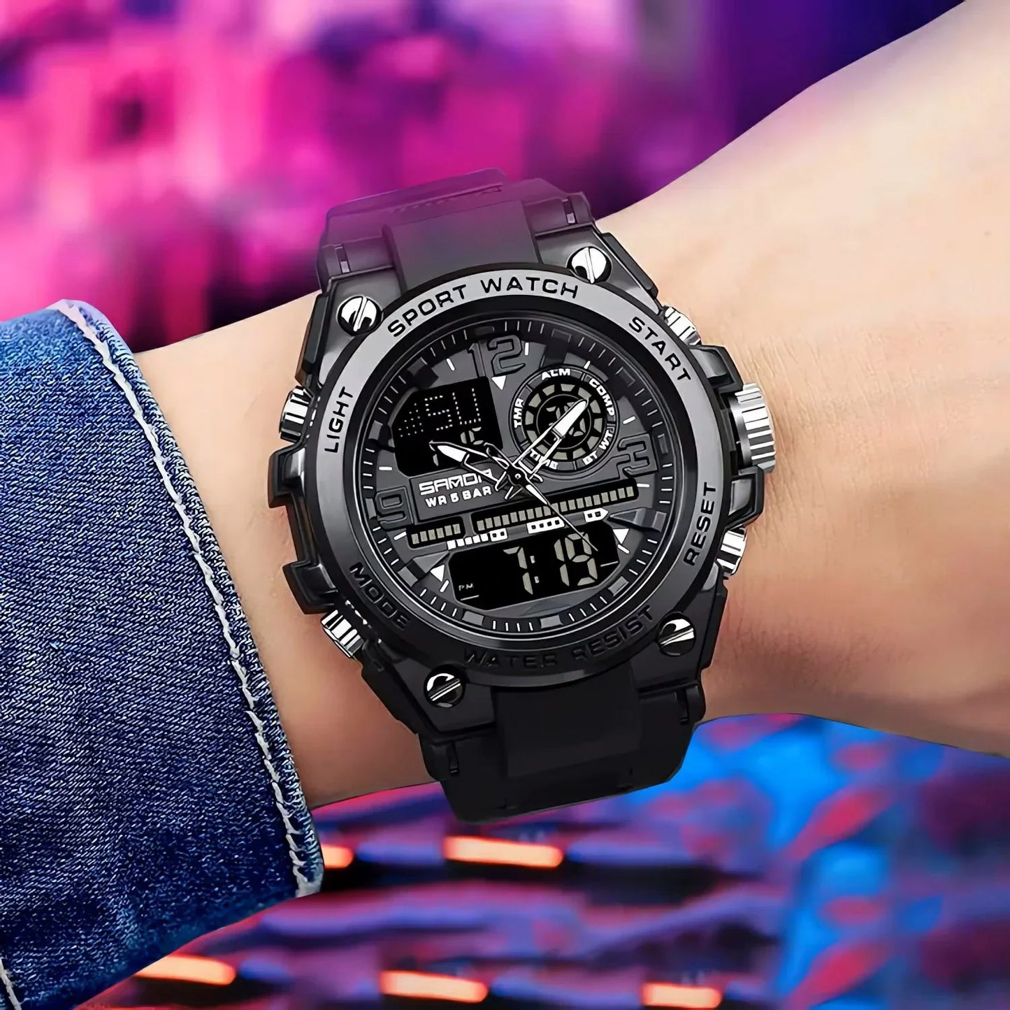 La Montre Étanche à Double Affichage – Élégance & Puissance Réunies