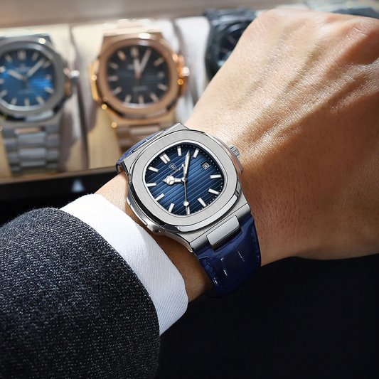 ⌚ PrestigeSquare™ – Montre Carrée de Luxe pour Homme
