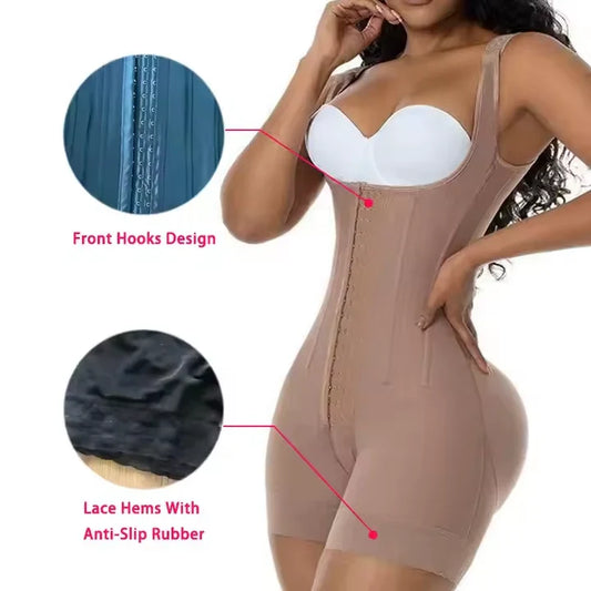 💖 SculptLine Femme™ – Gaine Réductrice & Affinante Post-Lipo